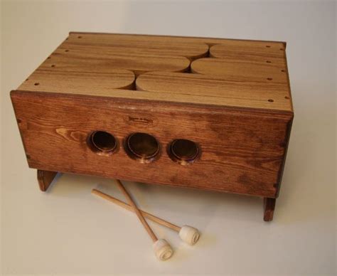 wooden box with metal keys instrument|Wooden Instrument Box .